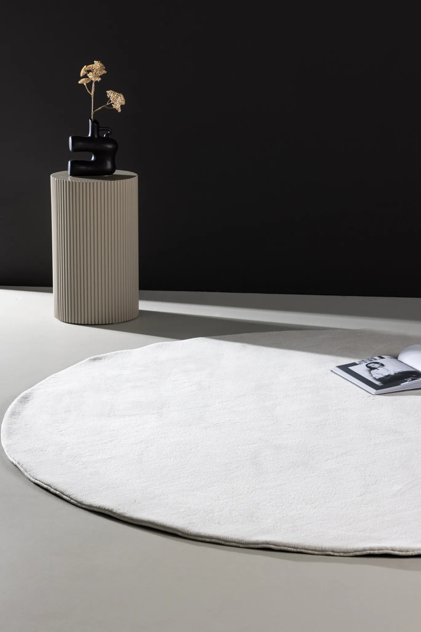 Fjôrd Vloerkleed Nixie Polyester Ø200cm Wit