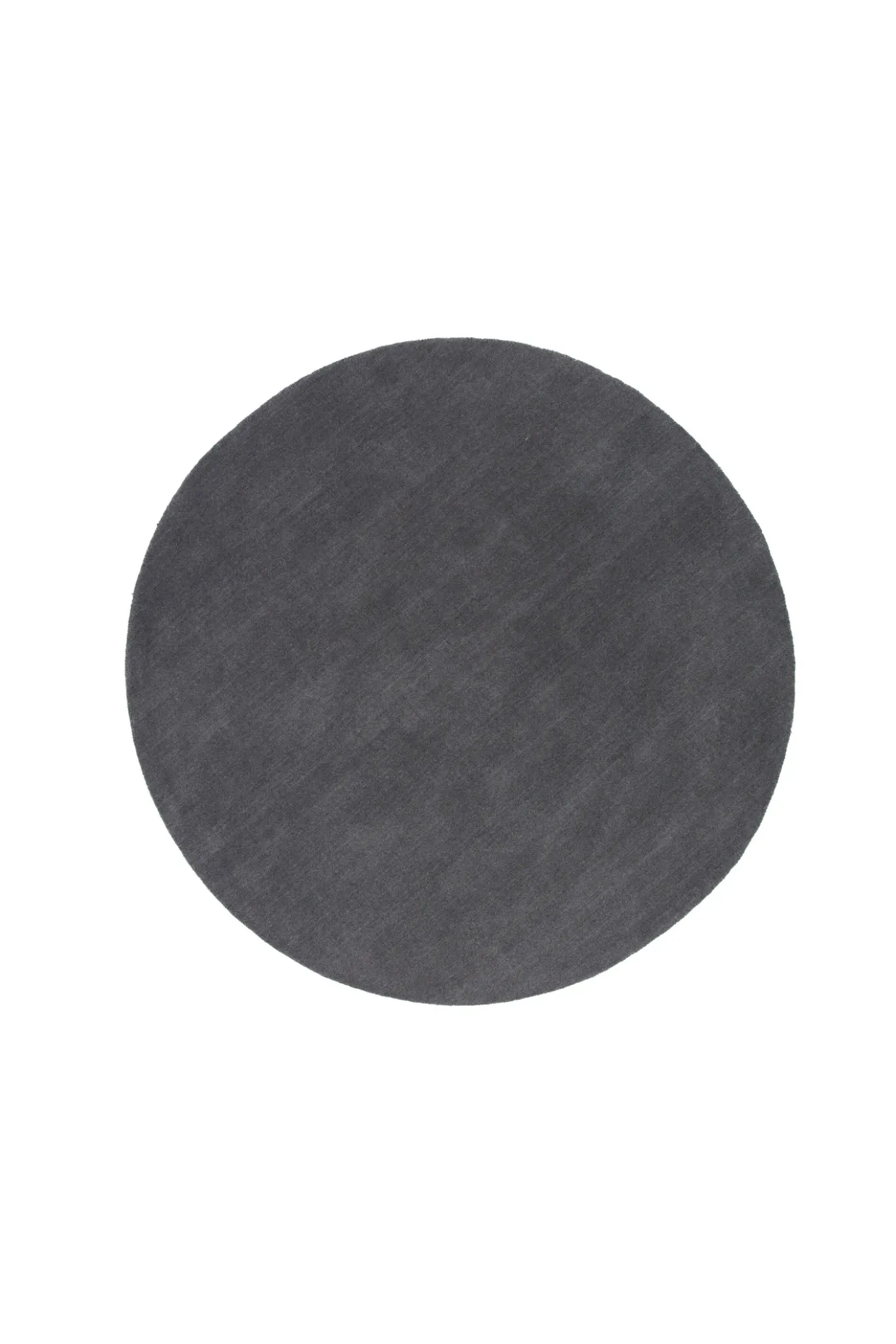 Fjôrd Vloerkleed Ulla Wol Polyester Donkergrijs Ø200cm