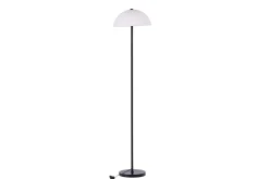 Fjôrd Vloerlamp Ferrand Zwart/Wit Glas