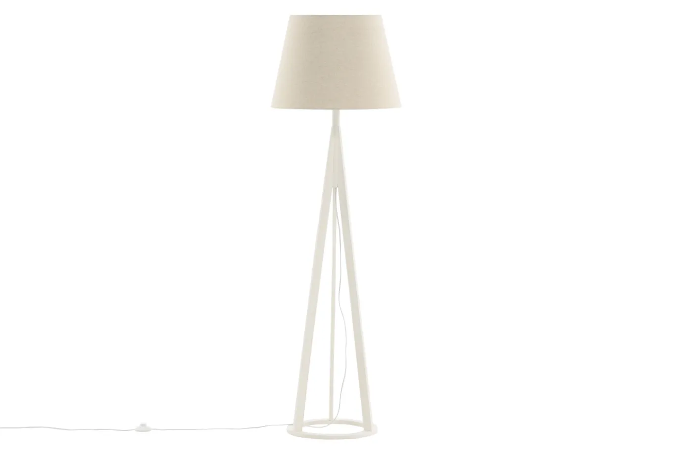 Fjôrd Vloerlamp Kona Wit/Linnen