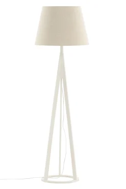 Fjôrd Vloerlamp Kona Wit/Linnen