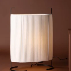Fjôrd Vloerlamp Rennes Floor Zwart/Wit Linnen 80x59cm