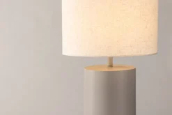 Fjôrd Vloerlamp Umeå x Josefin Lustig Grijs Linnen Stof