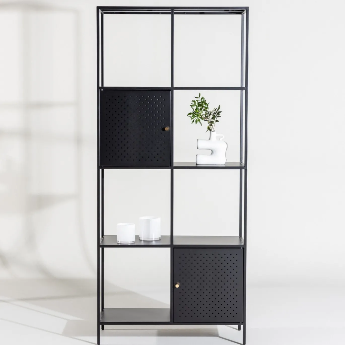 Fjôrd Wandkast Porto Zwart