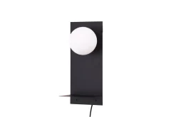 Fjôrd Wandlamp Troyes Zwart/Wit Glas
