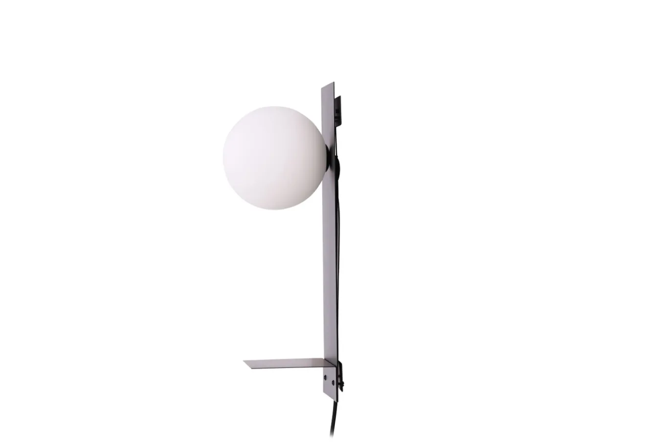 Fjôrd Wandlamp Troyes Zwart/Wit Glas