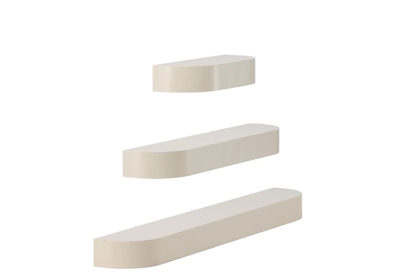 Fjôrd Wandplanken Glow Set van 3 Beige