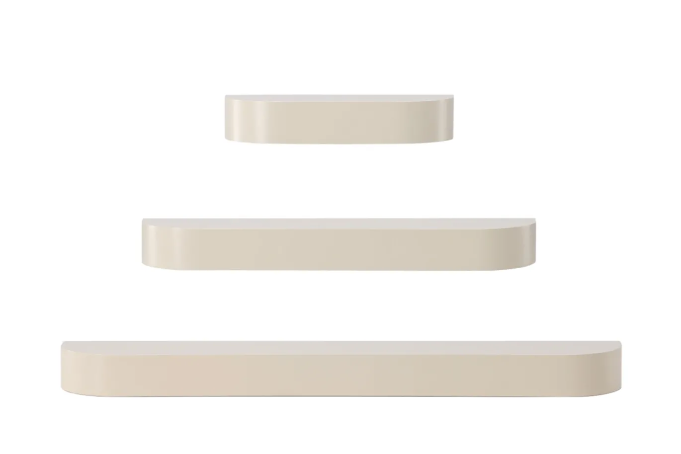 Fjôrd Wandplanken Glow Set van 3 Beige