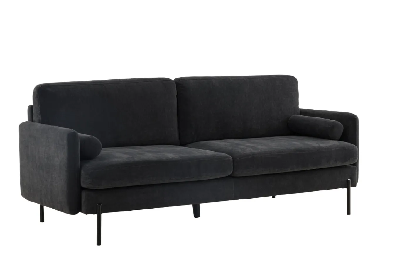 Fjôrd 3-zitsbank Antibes Velvet Donkergrijs