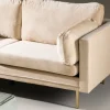 Fjôrd 3-zitsbank Boom Velvet Beige met Gouden Onderstel