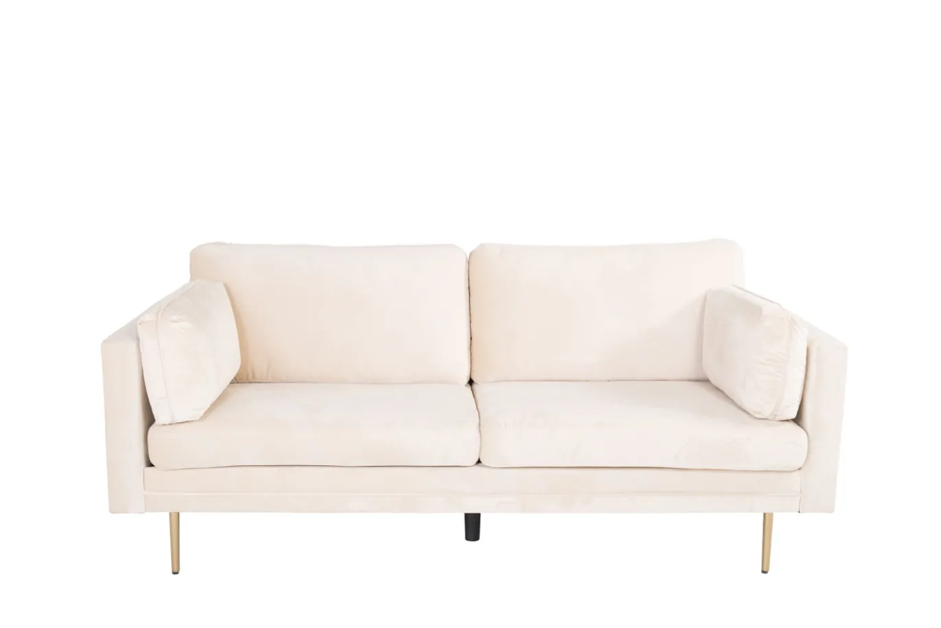 Fjôrd 3-zitsbank Boom Velvet Beige met Gouden Onderstel