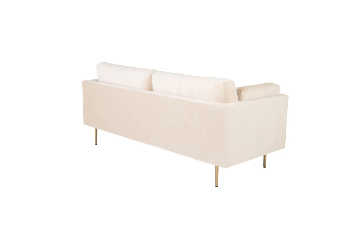 Fjôrd 3-zitsbank Boom Velvet Beige met Gouden Onderstel