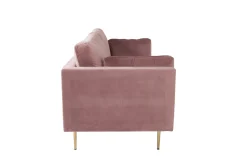 Fjôrd 3-Zits Bank Boom Velvet Dusty Roze