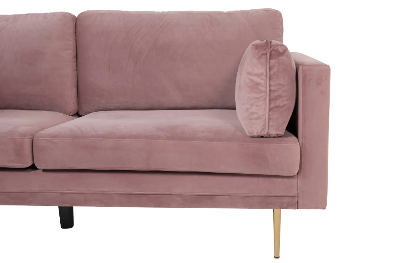 Fjôrd 3-Zits Bank Boom Velvet Dusty Roze