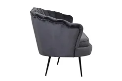Fjôrd 3-zitsbank Calais Donkergrijs Velvet
