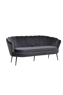 Fjôrd 3-zitsbank Calais Donkergrijs Velvet