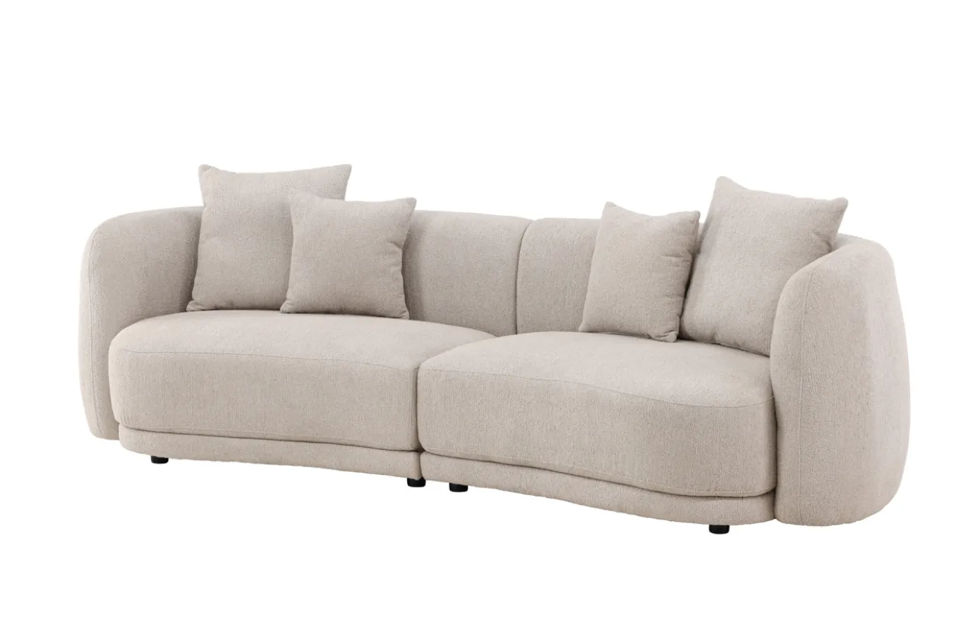 Fjôrd 3-Zitsbank Cielo Beige Bouclé