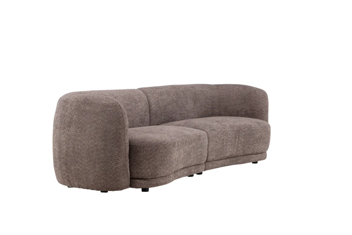Fjôrd 3-zitsbank Cielo Organisch Bruin Bouclé