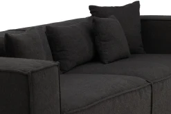 Fjôrd 3-Zitsbank Gillholmen Zwart Bouclé