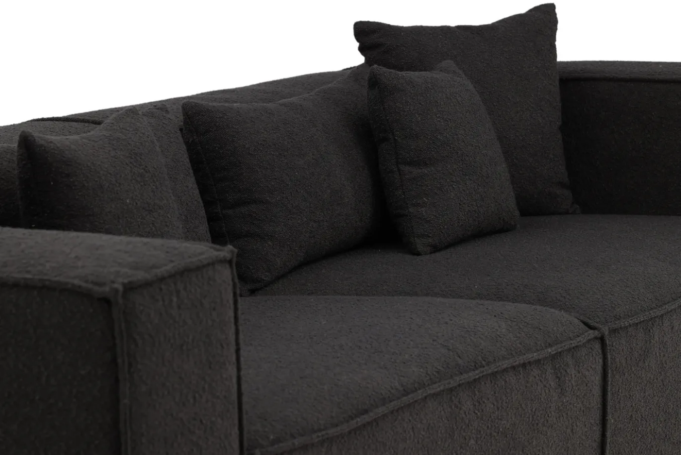 Fjôrd 3-Zitsbank Gillholmen Zwart Bouclé