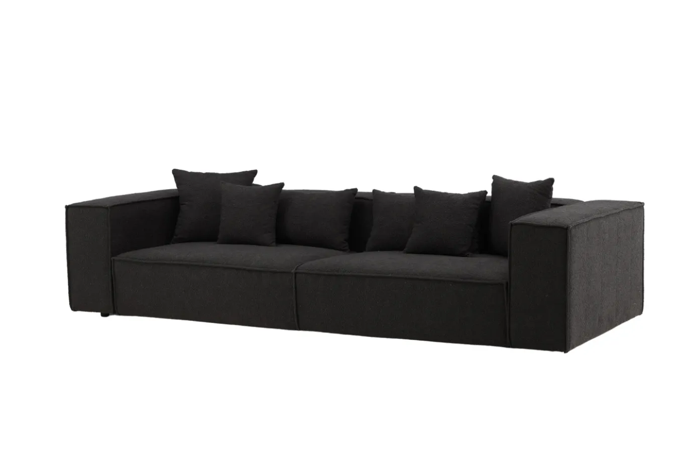 Fjôrd 3-Zitsbank Gillholmen Zwart Bouclé