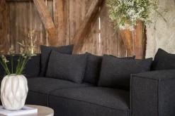 Fjôrd 3-Zitsbank Gillholmen Zwart Bouclé