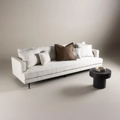 Fjôrd 3-zits Bank Sofia Zwart/Beige Linnen