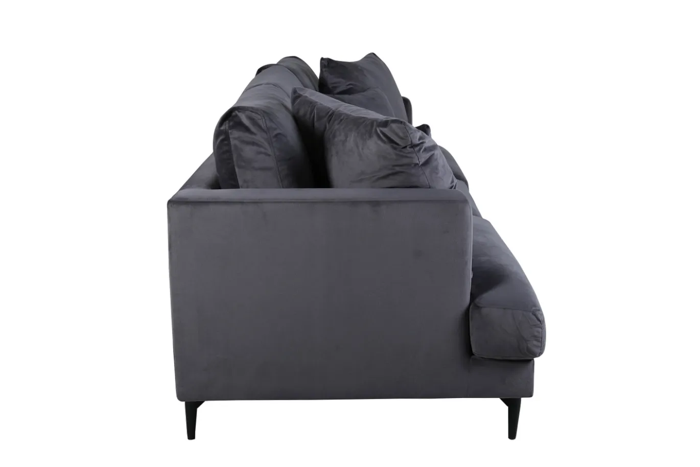 Fjôrd 3-zits Bank Sofia Zwart Donkergrijs Velvet