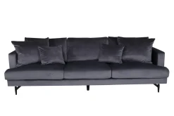 Fjôrd 3-zits Bank Sofia Zwart Donkergrijs Velvet