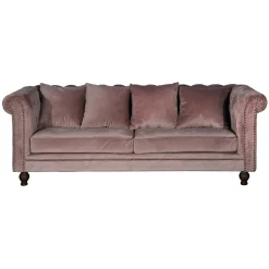 Fjôrd 3-zits Bank Velvet Dusty Roze