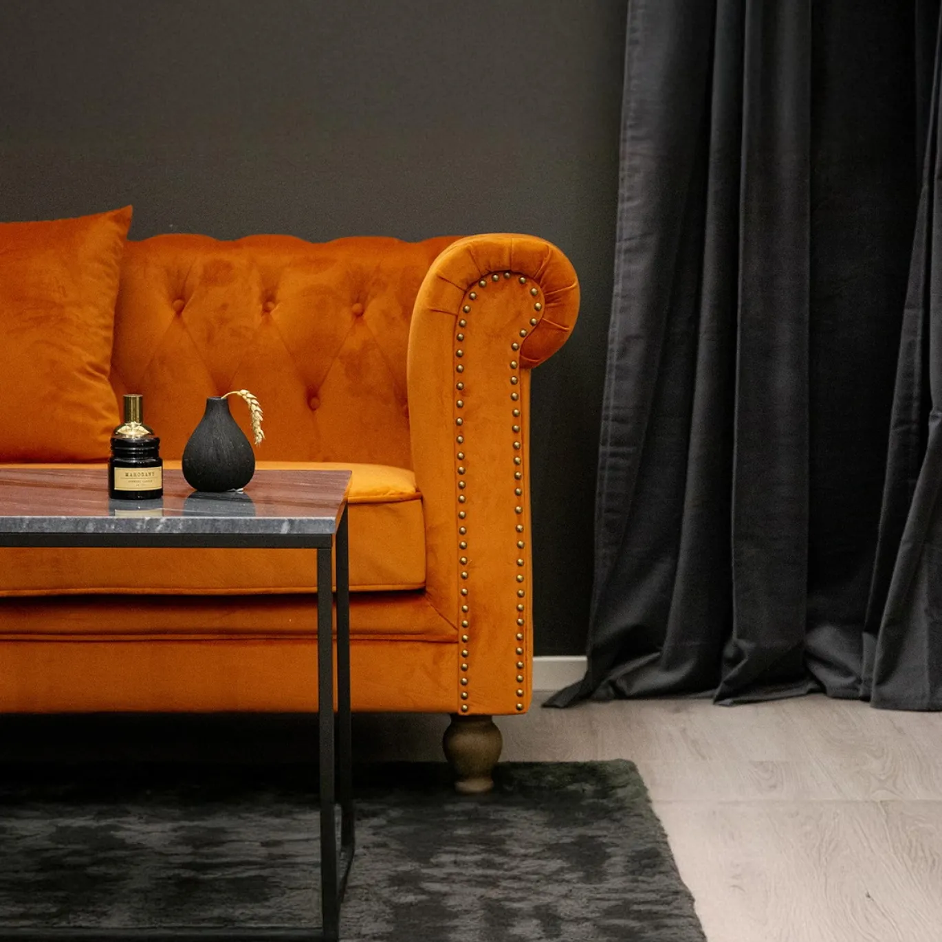 Fjôrd 3-zits Bank Velvet Rusty Oranje