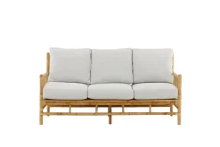 Fjôrd 3-zits Tuinbank Cane Rotan Naturel