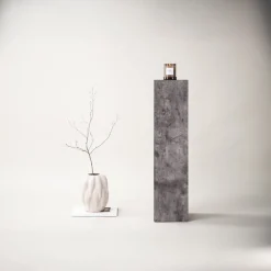 Fjôrd Zuil Ramsvik Stone Grijs 95cm