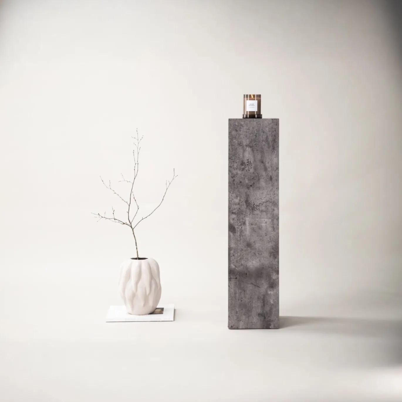 Fjôrd Zuil Ramsvik Stone Grijs 95cm