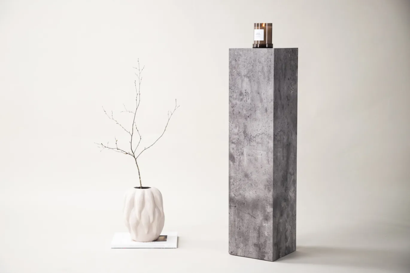 Fjôrd Zuil Ramsvik Stone Grijs 95cm