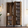 Garderobemeubel Berlin Melamine Walnoot