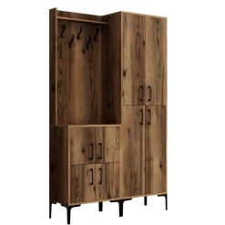 Garderobemeubel Berlin Melamine Walnoot