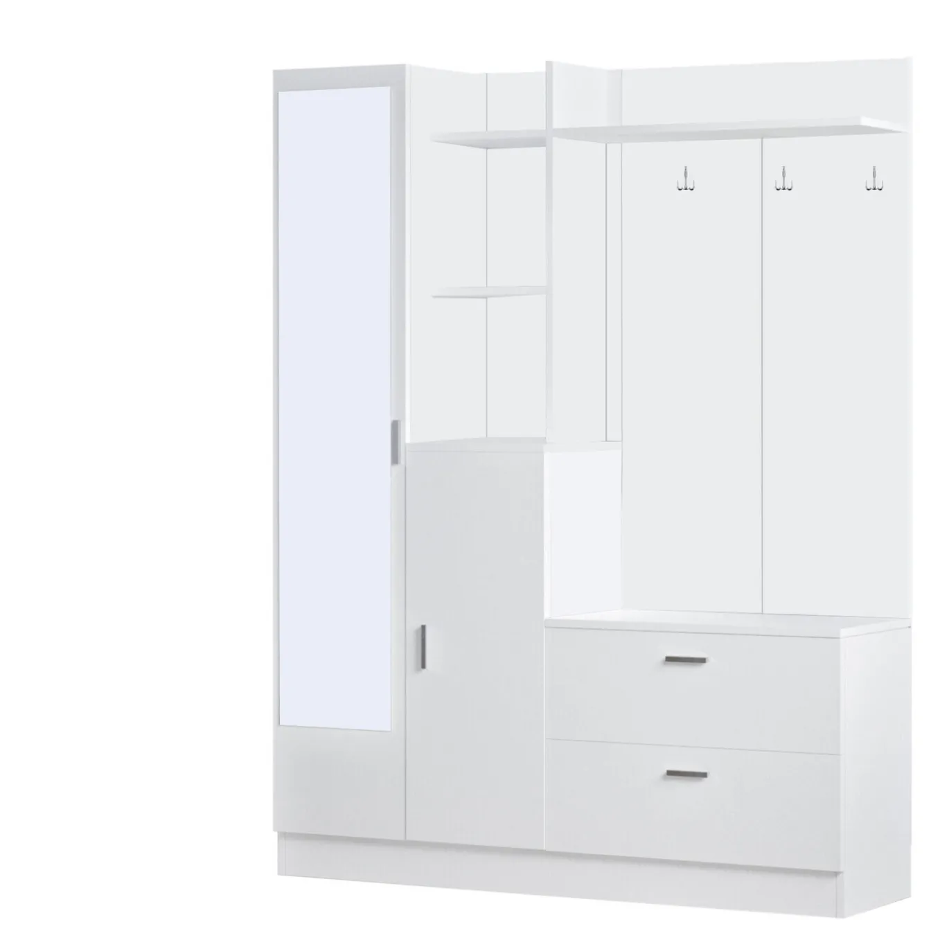 Garderobemeubel Didim Melamine Wit