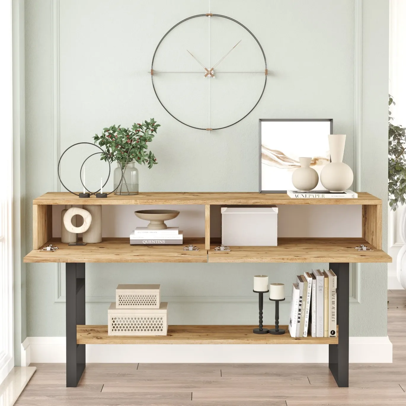 Garderobemeubel Dilek Melamine Atlantic Pine