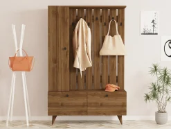 Garderobemeubel Lala Melamine Walnoot