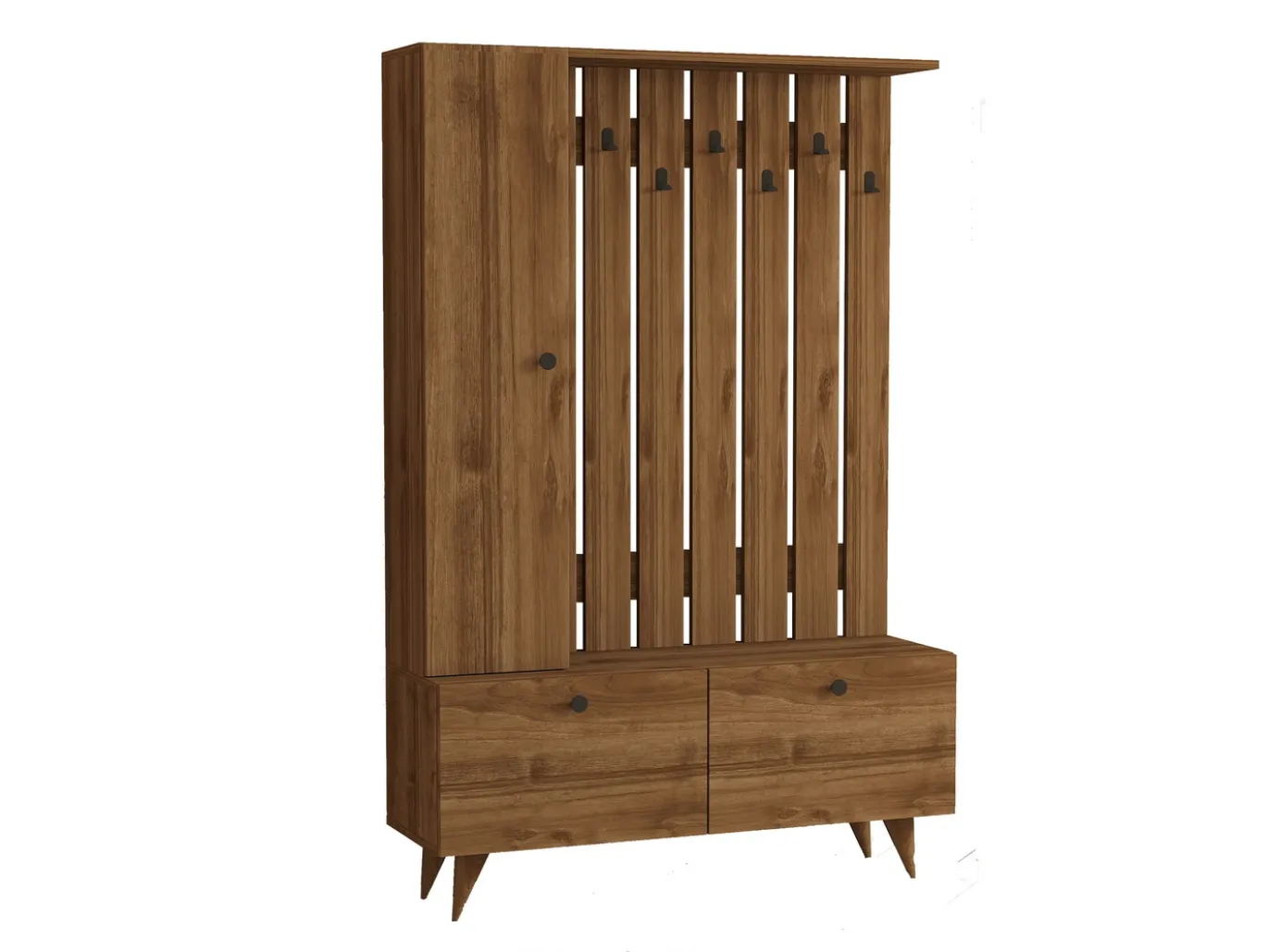 Garderobemeubel Lala Melamine Walnoot