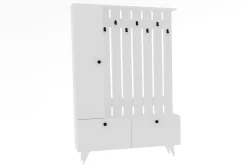 Garderobemeubel Lala Melamine Wit