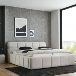 Gestoffeerd Bed Soda Beige 180x200cm - Giga Meubel
