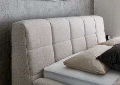Gestoffeerd Bed Soda Beige 180x200cm - Giga Meubel