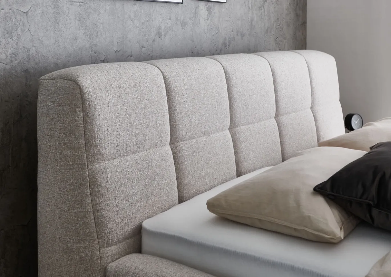 Gestoffeerd Bed Soda Beige 180x200cm - Giga Meubel
