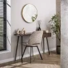 Hal-/kaptafel Carve 1 Lade Massief Acacia Bruin - Giga Meubel