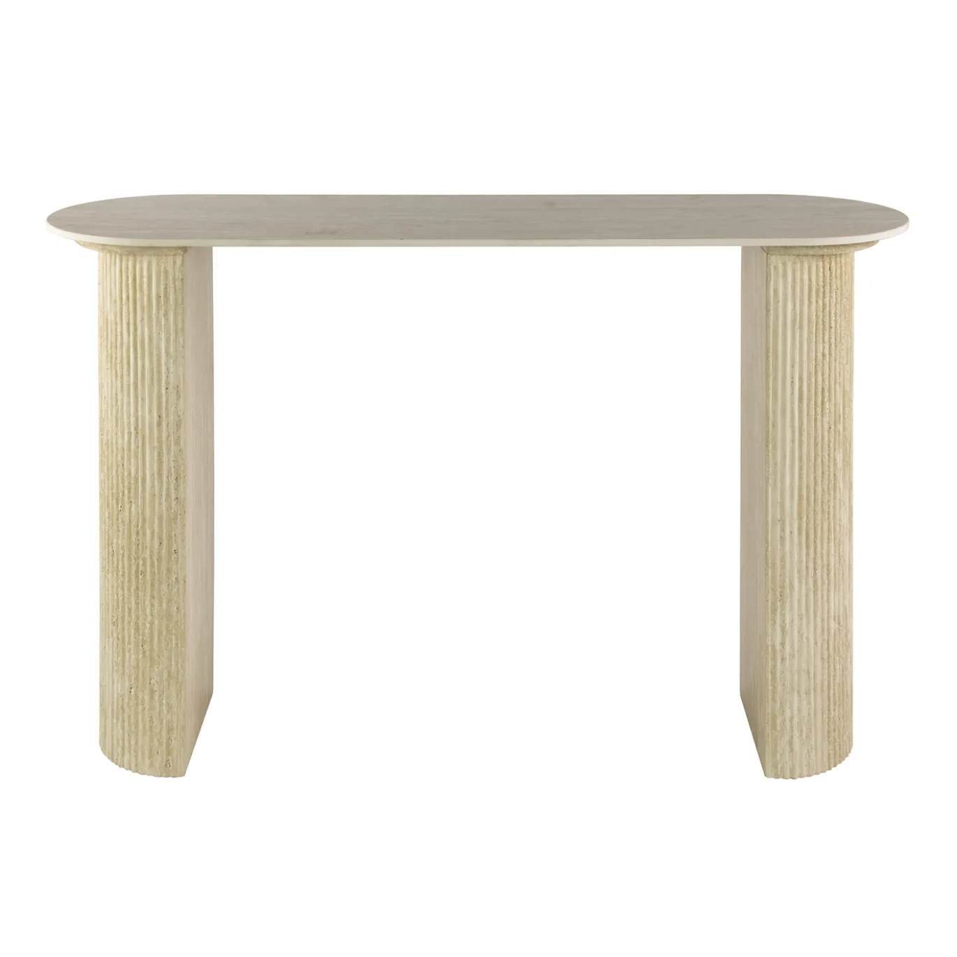 Hal/kaptafel Romano Arch Keramiek Travertin - Giga Meubel
