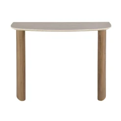 Hal-/kaptafel Romano Curvo Keramiek Travertin - Giga Meubel