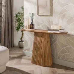 Haltafel Wave Massief Mangohout Zand - Giga Meubel