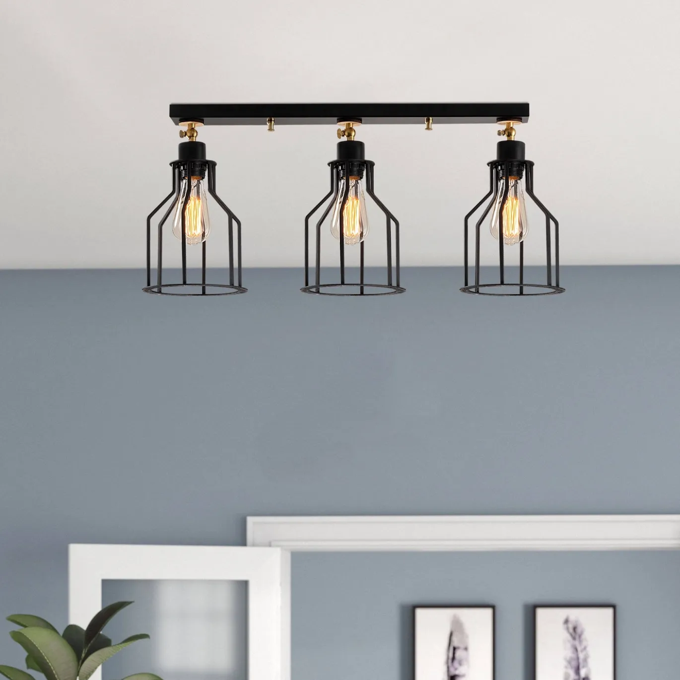 Hanglamp Alacati 3-Lichts Zwart